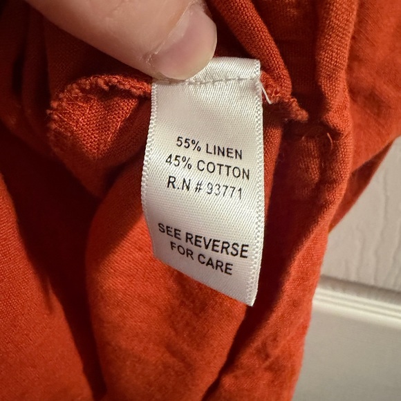 Women's Sleeveless Burnt Orange Tank Top - Picture 5 of 7